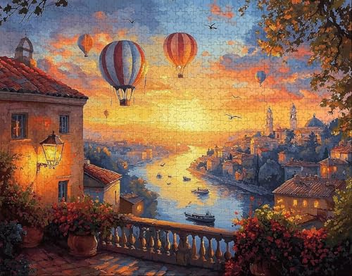 Puzzle 150 Teile, Puzzle Erwachsene, HeißLuftballon Puzzlematte, Indoor-Puzzlematte-Kreativspiel zur Entspannung von Erwachsenen und Erziehung Fluss, Geschenke auf Ganzen R-9 Puzzle 150 Teile, Puzzle Erwachsene, HeißLuftballon Puzzlematte, Indoor-Puzzlematte-Kreativspiel zur Entspannung von Erwachsenen und Erziehung Fluss, Geschenke auf Ganzen R-9 von Hanjunng