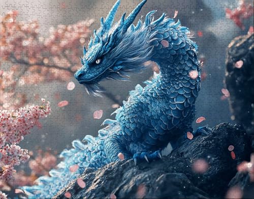 Puzzle 150 Teile, Puzzle Erwachsene, KirschblüTen Puzzlematte, Indoor-Puzzlematte-Kreativspiel zur Entspannung von Erwachsenen und Erziehung Tier, Geschenke auf der Ganzen Welt X-7 von Hanjunng