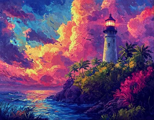 Puzzle 150 Teile, Puzzle Erwachsene, Leuchtturm Puzzlematte, Indoor-Puzzlematte-Kreativspiel zur Entspannung von Erwachsenen und Erziehung Anlage, Geschenke auf der Ganzen Welt V-7 Puzzle 150 Teile, Puzzle Erwachsene, Leuchtturm Puzzlematte, Indoor-Puzzlematte-Kreativspiel zur Entspannung von Erwachsenen und Erziehung Anlage, Geschenke auf der Ganzen Welt V-7 von Hanjunng