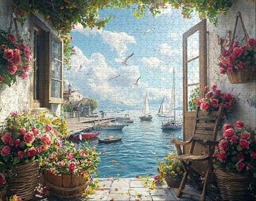 Puzzle 150 Teile, Puzzle Erwachsene, Ozean Puzzlematte, Indoor-Puzzlematte-Kreativspiel zur Entspannung von Erwachsenen und Erziehung Anlage, Geschenke auf der Ganzen Welt E-0 von Hanjunng