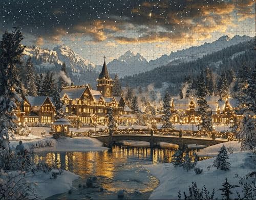 Puzzle 150 Teile, Puzzle Erwachsene, Schnee Puzzlematte, Indoor-Puzzlematte-Kreativspiel zur Entspannung von Erwachsenen und Erziehung HäUser, Geschenke auf der Ganzen Welt W-1 Puzzle 150 Teile, Puzzle Erwachsene, Schnee Puzzlematte, Indoor-Puzzlematte-Kreativspiel zur Entspannung von Erwachsenen und Erziehung HäUser, Geschenke auf der Ganzen Welt W-1 von Hanjunng