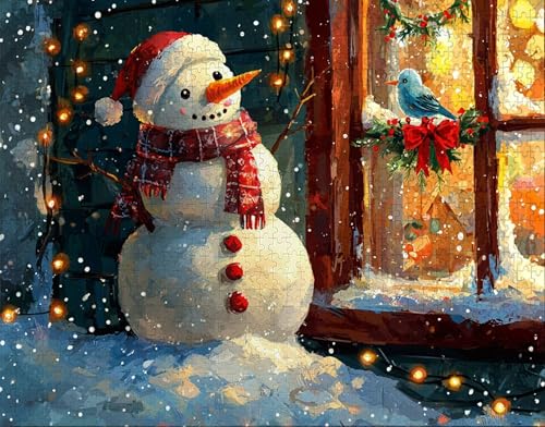 Puzzle 150 Teile, Puzzle Erwachsene, Schneemann Puzzlematte, Indoor-Puzzlematte-Kreativspiel zur Entspannung von Erwachsenen und Erziehung Weiß, Geschenke auf der Ganzen Welt I-8 Puzzle 150 Teile, Puzzle Erwachsene, Schneemann Puzzlematte, Indoor-Puzzlematte-Kreativspiel zur Entspannung von Erwachsenen und Erziehung Weiß, Geschenke auf der Ganzen Welt I-8 von Hanjunng