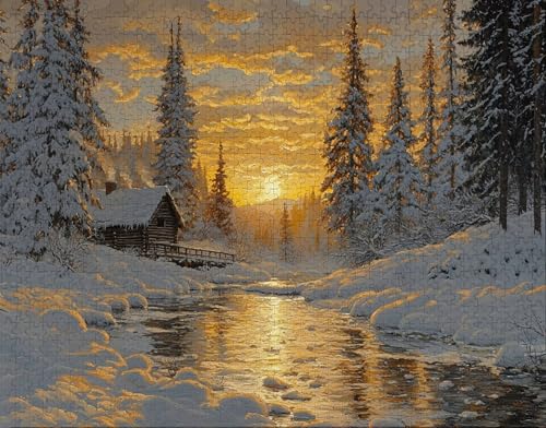 Puzzle 150 Teile, Puzzle Erwachsene, Sonnenaufgang Puzzlematte, Indoor-Puzzlematte-Kreativspiel zur Entspannung von Erwachsenen und Erziehung Schnee, Geschenke auf Ganzen A-2 Puzzle 150 Teile, Puzzle Erwachsene, Sonnenaufgang Puzzlematte, Indoor-Puzzlematte-Kreativspiel zur Entspannung von Erwachsenen und Erziehung Schnee, Geschenke auf Ganzen A-2 von Hanjunng