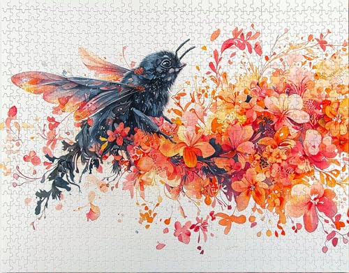 Puzzle 200 Teile, Puzzle Erwachsene, Anlage Puzzlematte, Indoor-Puzzlematte-Kreativspiel zur Entspannung von Erwachsenen und Erziehung Biene, Geschenke auf der Ganzen Welt F-7 von Hanjunng