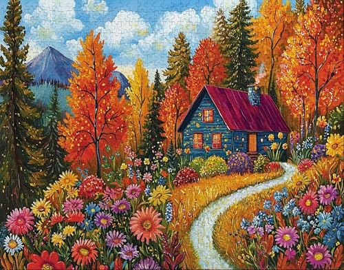 Puzzle 30 Teile, Puzzle Erwachsene, GrüN Puzzlematte, Indoor-Puzzlematte-Kreativspiel zur Entspannung von Erwachsenen und Erziehung Wald, Geschenke auf der Ganzen Welt R-6 von Hanjunng