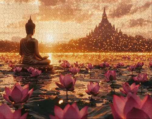 Puzzle 30 Teile, Puzzle Erwachsene, Lotus Puzzlematte, Indoor-Puzzlematte-Kreativspiel zur Entspannung von Erwachsenen und Erziehung Buddha, Geschenke auf der Ganzen Welt A-5 Puzzle 30 Teile, Puzzle Erwachsene, Lotus Puzzlematte, Indoor-Puzzlematte-Kreativspiel zur Entspannung von Erwachsenen und Erziehung Buddha, Geschenke auf der Ganzen Welt A-5 von Hanjunng