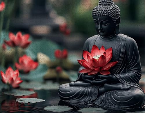 Puzzle 30 Teile, Puzzle Erwachsene, Lotus Puzzlematte, Indoor-Puzzlematte-Kreativspiel zur Entspannung von Erwachsenen und Erziehung Buddha, Geschenke auf der Ganzen Welt N-3 Puzzle 30 Teile, Puzzle Erwachsene, Lotus Puzzlematte, Indoor-Puzzlematte-Kreativspiel zur Entspannung von Erwachsenen und Erziehung Buddha, Geschenke auf der Ganzen Welt N-3 von Hanjunng