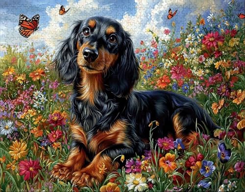 Puzzle 30 Teile, Puzzle Erwachsene, Schwarz Puzzlematte, Indoor-Puzzlematte-Kreativspiel zur Entspannung von Erwachsenen und Erziehung Blume, Geschenke auf der Ganzen Welt S-4 von Hanjunng