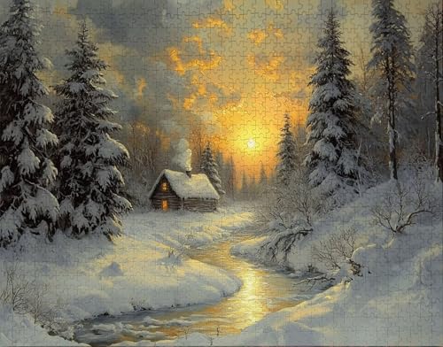 Puzzle 30 Teile, Puzzle Erwachsene, Sonnenaufgang Puzzlematte, Indoor-Puzzlematte-Kreativspiel zur Entspannung von Erwachsenen und Erziehung Wald, Geschenke auf der Ganzen Welt X-4 von Hanjunng