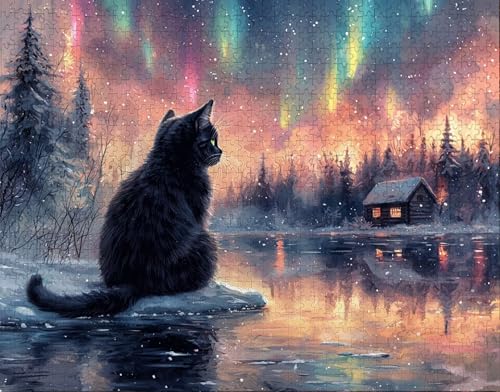 Puzzle 30 Teile, Puzzle Erwachsene, Tier Puzzlematte, Indoor-Puzzlematte-Kreativspiel zur Entspannung von Erwachsenen und Erziehung Aurora, Geschenke auf der Ganzen Welt G-0 von Hanjunng
