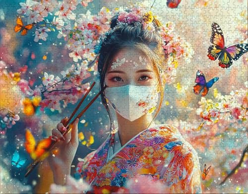 Puzzle 300 Teile Erwachsene Warmes Zuhause 38x26cm Puzzles für Erwachsene Lernspiel Herausforderungsspielzeug 300 Teilige Spiel Puzzlematte Bunt, Frau Puzzlematte, Geschenke A-7 von Hanjunng