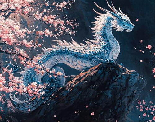 Puzzle 300 Teile Erwachsene Warmes Zuhause 38x26cm Puzzles für Erwachsene Lernspiel Herausforderungsspielzeug 300 Teilige Spiel Puzzlematte Eidechse, KirschblüTen Puzzlematte, Gift S-4 von Hanjunng