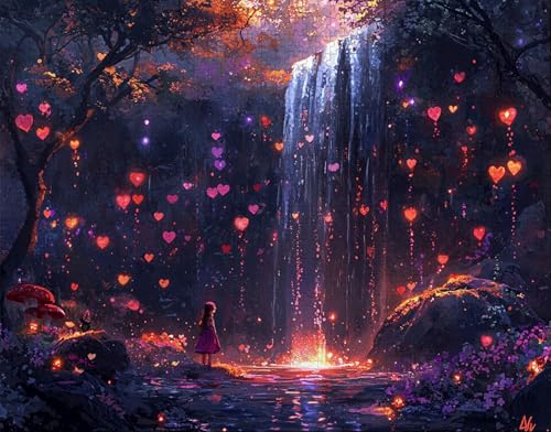 Puzzle 300 Teile Erwachsene Warmes Zuhause 38x26cm Puzzles für Erwachsene Lernspiel Herausforderungsspielzeug 300 Teilige Spiel Puzzlematte Fallen, Traum Puzzlematte, Geschenk F-0 von Hanjunng