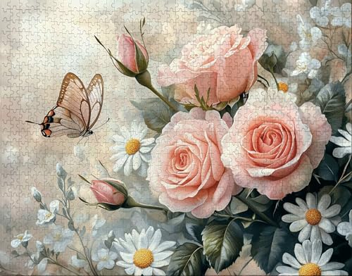 Puzzle 300 Teile Erwachsene Warmes Zuhause 38x26cm für Erwachsene Lernspiel Herausforderungsspielzeug 300 Teilige Puzzle Schmetterling, Blume Puzzlematte, Puzzlematte-Gift F-3 Puzzle 300 Teile Erwachsene Warmes Zuhause 38x26cm für Erwachsene Lernspiel Herausforderungsspielzeug 300 Teilige Puzzle Schmetterling, Blume Puzzlematte, Puzzlematte-Gift F-3 von Hanjunng