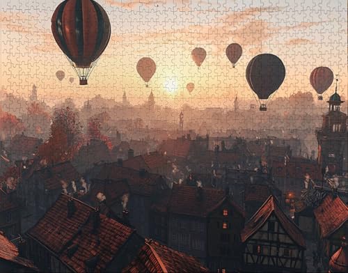 Puzzle 300 Teile Erwachsene Zuhause 38x26cm Puzzles für Erwachsene Lernspiel Herausforderungsspielzeug 300 Teilige Puzzlematte HeißLuftballon, Sonnenaufgang Puzzlematte, Gift Q-9 Puzzle 300 Teile Erwachsene Zuhause 38x26cm Puzzles für Erwachsene Lernspiel Herausforderungsspielzeug 300 Teilige Puzzlematte HeißLuftballon, Sonnenaufgang Puzzlematte, Gift Q-9 von Hanjunng