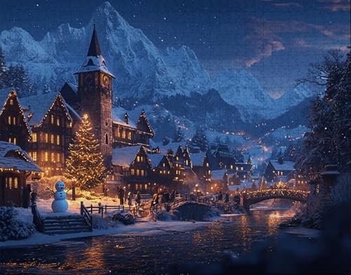 Puzzle 300 Teile Erwachsene Zuhause 38x26cm Puzzles für Erwachsene Lernspiel Herausforderungsspielzeug 300 Teilige Puzzlematte Weihnachtsbaum, Schneemann Puzzlematte, Gift C-7 Puzzle 300 Teile Erwachsene Zuhause 38x26cm Puzzles für Erwachsene Lernspiel Herausforderungsspielzeug 300 Teilige Puzzlematte Weihnachtsbaum, Schneemann Puzzlematte, Gift C-7 von Hanjunng