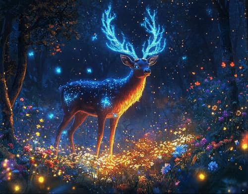 Puzzle 36 Teile Erwachsene Warmes Zuhause 30x20cm Puzzles für Erwachsene Lernspiel Herausforderungsspielzeug 36Teilige Spiel Puzzlematte Anlage, REH Puzzlematte, Geschenke Z-5 von Hanjunng