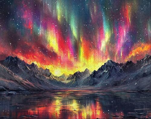 Puzzle 36 Teile Erwachsene Warmes Zuhause 30x20cm Puzzles für Erwachsene Lernspiel Herausforderungsspielzeug 36Teilige Spiel Puzzlematte Aurora, See Puzzlematte, Geschenke G-4 Puzzle 36 Teile Erwachsene Warmes Zuhause 30x20cm Puzzles für Erwachsene Lernspiel Herausforderungsspielzeug 36Teilige Spiel Puzzlematte Aurora, See Puzzlematte, Geschenke G-4 von Hanjunng