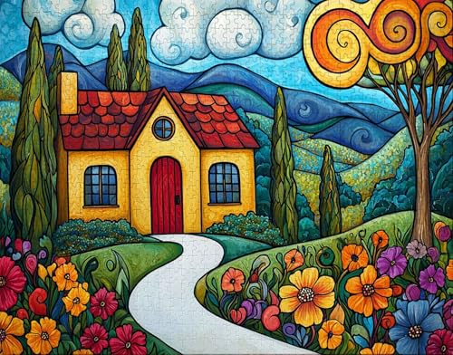 Puzzle 36 Teile Erwachsene Warmes Zuhause 30x20cm Puzzles für Erwachsene Lernspiel Herausforderungsspielzeug 36Teilige Spiel Puzzlematte Farbe, Blume Puzzlematte, Geschenke Z-5 Puzzle 36 Teile Erwachsene Warmes Zuhause 30x20cm Puzzles für Erwachsene Lernspiel Herausforderungsspielzeug 36Teilige Spiel Puzzlematte Farbe, Blume Puzzlematte, Geschenke Z-5 von Hanjunng