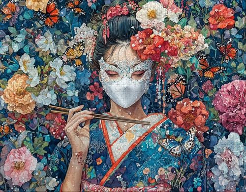 Puzzle 36 Teile Erwachsene Warmes Zuhause 30x20cm Puzzles für Erwachsene Lernspiel Herausforderungsspielzeug 36Teilige Spiel Puzzlematte Frau, Anlage Puzzlematte, Geschenke U-3 von Hanjunng