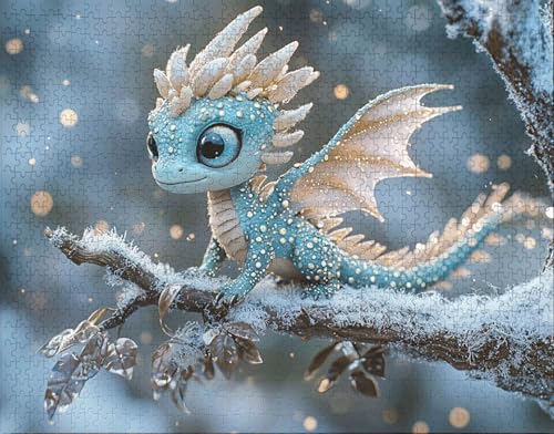 Puzzle 36 Teile Erwachsene Warmes Zuhause 30x20cm Puzzles für Erwachsene Lernspiel Herausforderungsspielzeug 36Teilige Spiel Puzzlematte Weiß, Eidechse Puzzlematte, Geschenke W-4 von Hanjunng