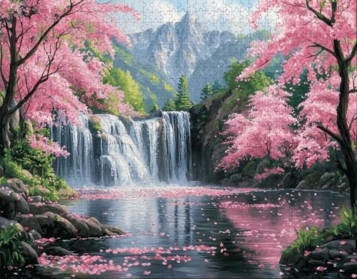 Puzzle 36 Teile Erwachsene Warmes Zuhause 30x20cm Puzzles für Erwachsene Lernspiel Herausforderungsspielzeug 36Teilige Spiel Puzzlematte Weiß, Fallen Puzzlematte, Geschenke B-4 von Hanjunng