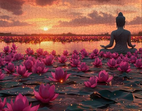 Puzzle 500 Teile, Puzzle Erwachsene, Anlage Puzzlematte, Indoor-Puzzlematte-Kreativspiel zur Entspannung von Erwachsenen und Erziehung Lotus, Geschenke auf der Ganzen Welt G-5 Puzzle 500 Teile, Puzzle Erwachsene, Anlage Puzzlematte, Indoor-Puzzlematte-Kreativspiel zur Entspannung von Erwachsenen und Erziehung Lotus, Geschenke auf der Ganzen Welt G-5 von Hanjunng