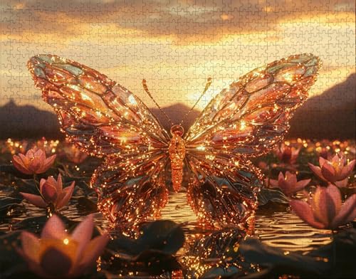Puzzle 500 Teile, Puzzle Erwachsene, Schmetterling Puzzlematte, Indoor-Puzzlematte-Kreativspiel zur Entspannung von Erwachsenen und Erziehung DäMmerung, Geschenke auf Ganzen B-5 Puzzle 500 Teile, Puzzle Erwachsene, Schmetterling Puzzlematte, Indoor-Puzzlematte-Kreativspiel zur Entspannung von Erwachsenen und Erziehung DäMmerung, Geschenke auf Ganzen B-5 von Hanjunng