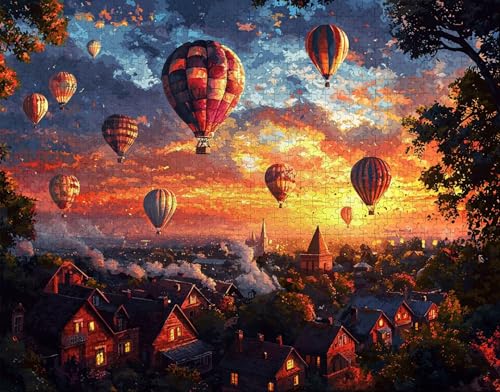 Puzzle 60 Teile Erwachsene Zuhause 40x28cm Puzzles für Erwachsene Lernspiel Herausforderungsspielzeug 60 Teilige Puzzlematte HeißLuftballon, Sonnenaufgang Puzzlematte, Gift A-1 Puzzle 60 Teile Erwachsene Zuhause 40x28cm Puzzles für Erwachsene Lernspiel Herausforderungsspielzeug 60 Teilige Puzzlematte HeißLuftballon, Sonnenaufgang Puzzlematte, Gift A-1 von Hanjunng