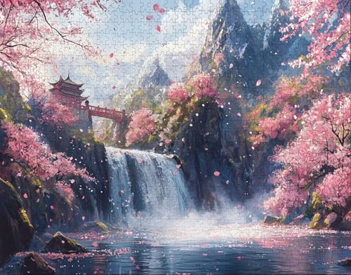 Puzzle 70 Teile, Puzzle Erwachsene, BäUme Puzzlematte, Indoor-Puzzlematte-Kreativspiel zur Entspannung von Erwachsenen und Erziehung See, Geschenke auf der Ganzen Welt F-7 von Hanjunng