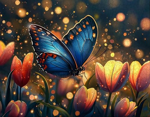 Puzzle 70 Teile, Puzzle Erwachsene, Blume Puzzlematte, Indoor-Puzzlematte-Kreativspiel zur Entspannung von Erwachsenen und Erziehung Anlage, Geschenke auf der Ganzen Welt I-2 von Hanjunng