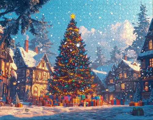 Puzzle 70 Teile, Puzzle Erwachsene, Geschenk Puzzlematte, Indoor-Puzzlematte-Kreativspiel zur Entspannung von Erwachsenen und Erziehung Schneeflocke, Geschenke auf Ganzen Z-8 von Hanjunng