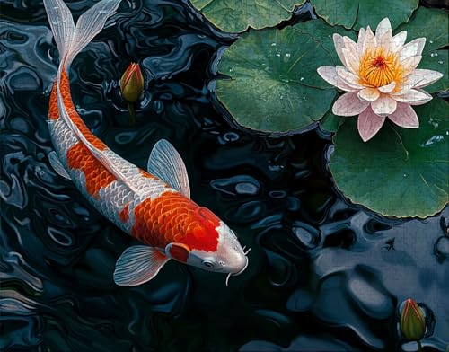 Puzzle 70 Teile, Puzzle Erwachsene, Tier Puzzlematte, Indoor-Puzzlematte-Kreativspiel zur Entspannung von Erwachsenen und Erziehung Fisch, Geschenke auf der Ganzen Welt S-1 von Hanjunng