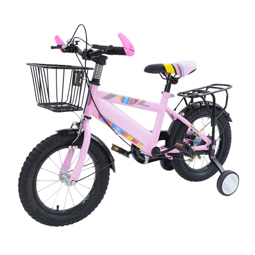 Hanmorfarbi 14 Zoll Kinderfahrrad Mit RüCksitz, Mit Zwei ZusatzräDern, Mit Ablagekorb, Geeignet FüR Kinder Im Alter Von 3-6 Jahren, Konstruktion Aus Kohlenstoffstahl, Stark Und Sicher Hanmorfarbi 14 Zoll Kinderfahrrad Mit RüCksitz, Mit Zwei ZusatzräDern, Mit Ablagekorb, Geeignet FüR Kinder Im Alter Von 3-6 Jahren, Konstruktion Aus Kohlenstoffstahl, Stark Und Sicher von Hanmorfarbi