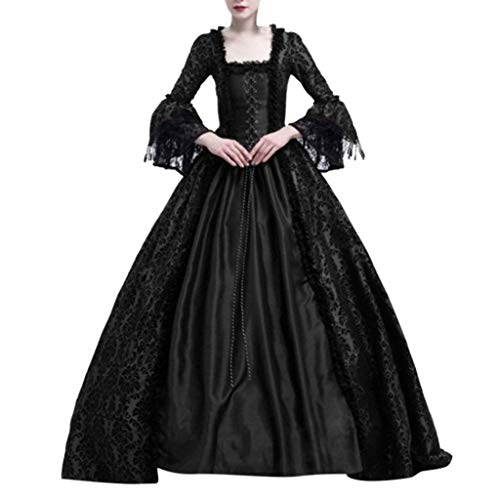 Hanraz Mittelalterliches Kleid Business Kostüm Magic Mittelalter Kleid Karneval Renaissance Kleid Abendkleid Party Prinzessin Kostüm Korsett Kleid Patchwork Prinzessin Kleid von Hanraz