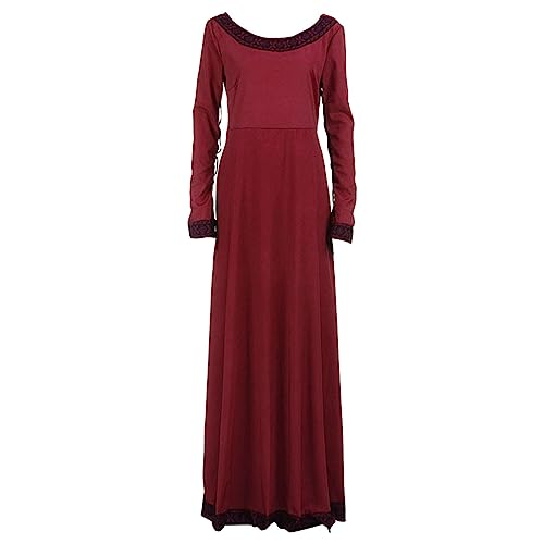 kleidung damen, Mittelalter Kleidung Damen Korsett Vintage Sommerkleid Partykleid Cosplay Steampunk Corsagenkleid Maxikleid Gothic Swing-Kleid Für Halloween Karneval kleidung damen, Mittelalter Kleidung Damen Korsett Vintage Sommerkleid Partykleid Cosplay Steampunk Corsagenkleid Maxikleid Gothic Swing-Kleid Für Halloween Karneval von Hanraz