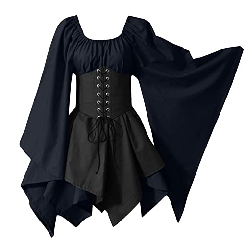mittelalter kleidung damen große größen, Mittelalter Kleidung Damen Vintage Korsett Maxikleid Sommerkleid Gothic Cosplay Corsagenkleid Rockabilly 19 Jahrhundert Partykleid Für Halloween Karneval mittelalter kleidung damen große größen, Mittelalter Kleidung Damen Vintage Korsett Maxikleid Sommerkleid Gothic Cosplay Corsagenkleid Rockabilly 19 Jahrhundert Partykleid Für Halloween Karneval von Hanraz