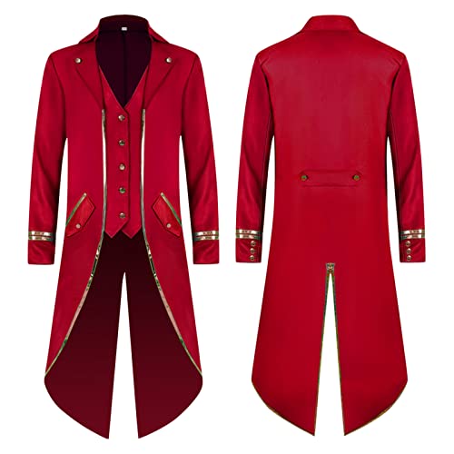 piratenkostüm herren, steampunk mantel herren rot, Steampunk Herren, Gothic Vintage Mittelalter Cosplay Herren, Ritter Kostüm Herren, Mantel Herren, Für Männer Fasching Karneval piratenkostüm herren, steampunk mantel herren rot, Steampunk Herren, Gothic Vintage Mittelalter Cosplay Herren, Ritter Kostüm Herren, Mantel Herren, Für Männer Fasching Karneval von Hanraz