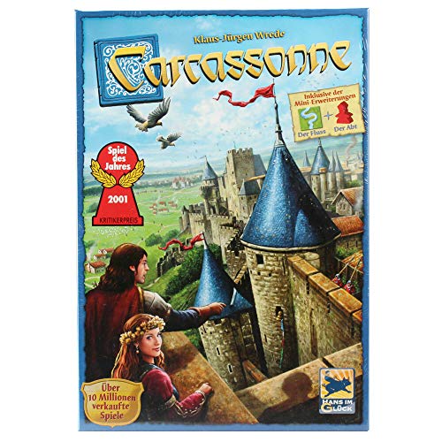 Hans im Glück | Carcassonne | Grundspiel | Familienspiel | Spiel des Jahres 2001 | 2-5 Spieler | Ab 7+ Jahren | 40+ Minuten | Deutsch von Hans im Glück