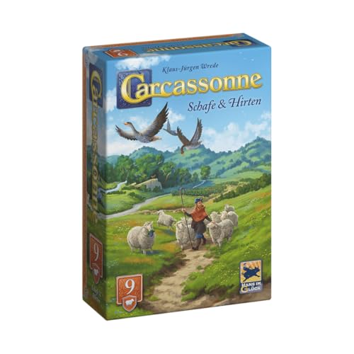 Hans im Glück Carcassonne – Schafe und Hirten (Auflage 2025), 9. Erweiterung, Familienspiel, 2-6 Spieler, 7+ Jahre, 45 Minuten, Deutsch von Hans im Glück