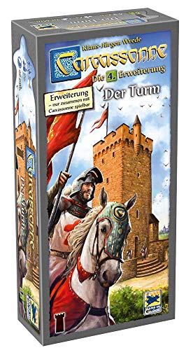 Hans im Glück, Carcassonne – Der Turm, 4. Erweiterung, Familienspiel, Brettspiel, 2-6 Spieler, Ab 7+ Jahren, 40+ Minuten, Deutsch von Hans im Glück