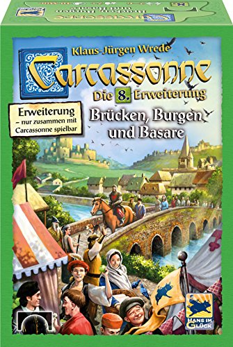 Hans im Glück SSP48267 Carcassonne: Brücken Burgen und Basare Strategiespiel, 8 Jahre to 99 Jahre, grün von Schmidt Spiele