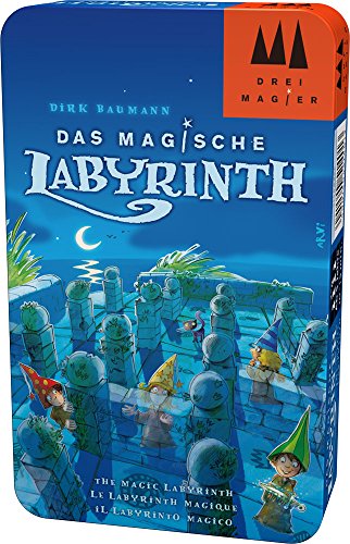 Schmidt Spiele 51401 Das Magische Labyrinth, Drei Magier Reisespiel in der Metalldose von Hans im Glück