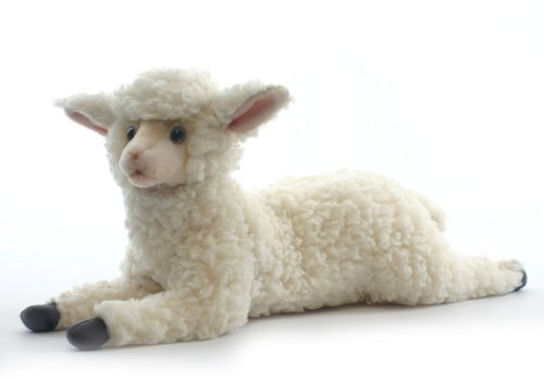 Plush Soft Toy Lamb Lying by Hansa.45cm. 4287 by Hansa von HANSA