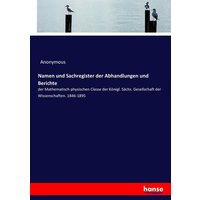 Namen und Sachregister der Abhandlungen und Berichte von Hansebooks
