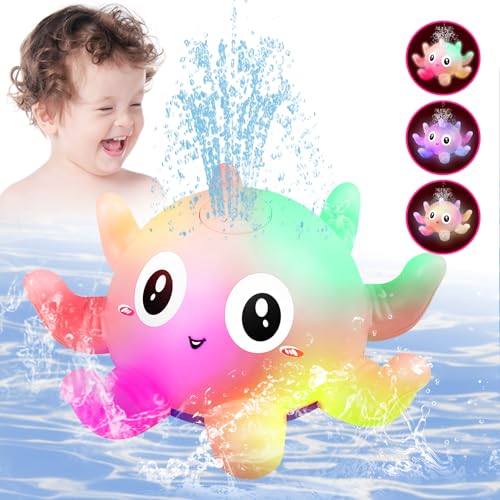 Badewannenspielzeug Baby badespielzeug Oktopus Badewanne Spielzeug Automatisches Sensor Wassersprühspielzeug , Baby Geschenk badespielzeug Baby ab 1 2 3 Jahr von Hantehon