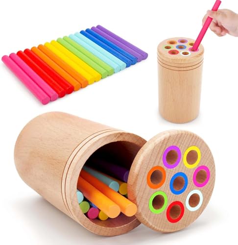 HaoVrisn Montessori Spielzeug ab 1 2 3 Jahre, Sensorik Spielzeug Montessori Spielzeug ab 1 Jahr, Motorikspielzeug ab 1 Jahr Lernspielzeug Geschenk für Kleinkinder - Holz Sortier & Stapelspielzeug HaoVrisn Montessori Spielzeug ab 1 2 3 Jahre, Sensorik Spielzeug Montessori Spielzeug ab 1 Jahr, Motorikspielzeug ab 1 Jahr Lernspielzeug Geschenk für Kleinkinder - Holz Sortier & Stapelspielzeug von HaoVrisn