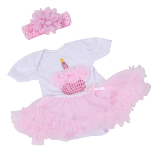 Babypuppen-Zubehör, Schöne Rosa Spitze-Rand-Kleidung, Kleidung für 20-22-Zoll-Puppen, Schöne Dekoration für Zum Spielen Babypuppen-Zubehör, Schöne Rosa Spitze-Rand-Kleidung, Kleidung für 20-22-Zoll-Puppen, Schöne Dekoration für Zum Spielen von Haofy