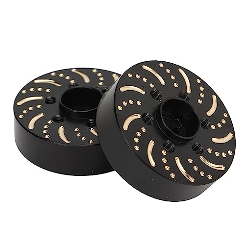 Beadlock Felgenadapter Radgewichte aus Edelstahl Schwarz Messing für Autos (12mm) von Haofy