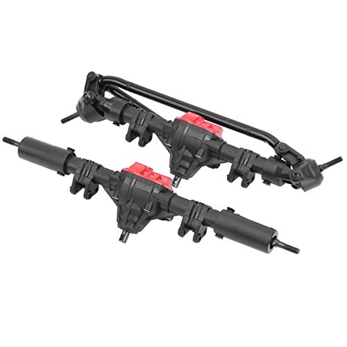 1/10 Zahnradachse mit Metallantriebswelle, Nylonschale für SCX10 I, SCX10 II -RC -Auto, Stabilere Leistung und Verschleiß Resistent, Einfache Installation von Haofy